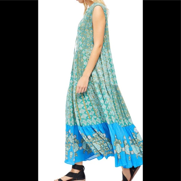 Free People Hanalei Bay Lace-up Midi Dress - Picture 4 of 12